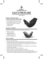 Medic Therapeutics CALF STRETCHER User Manual preview
