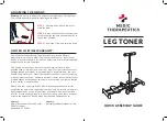 Preview for 1 page of Medic Therapeutics LEG TONER Quick Assembly Manual