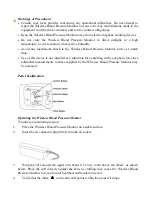 Предварительный просмотр 3 страницы Medic4All BP 100 Product Manual