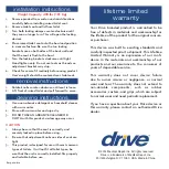 Preview for 6 page of Medical Depot drive 12062 Installation Instructions Manual