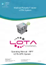 Medical Freezer LOTA System Operating Manual preview