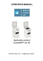 Preview for 1 page of Medical Freezer MPF1.8L 80 Operation Manual