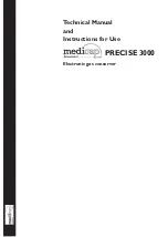 Preview for 11 page of Medicap PRECISE 3000 Operation Manual