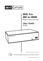 MediCapture MVC Pro SDI to HDMI User Manual preview