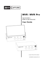 MediCapture MVR User Manual предпросмотр