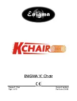 Medicare Technology Enigma K Chair Owner'S Handbook Manual preview