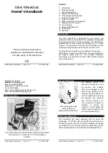 Preview for 1 page of Medicare Technology Steel Wheelchair Owner'S Handbook