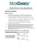 Предварительный просмотр 8 страницы MEDICHOICE 3MW1-030004 Operating Manual