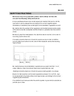 Preview for 9 page of Mediclinic E05 Installation And Operating Manual