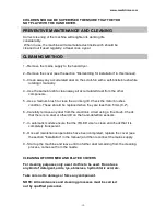 Preview for 15 page of Mediclinic E05 Installation And Operating Manual