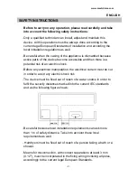 Предварительный просмотр 9 страницы Mediclinics M04A Installation And Operating Manual