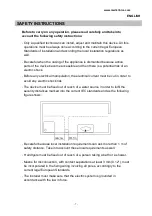 Preview for 7 page of Mediclinics SC1088HT Installation And Operating Manual