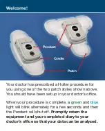 Preview for 2 page of Medicomp TelePatch Patient Manual