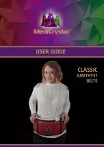MediCrystal CLASSIC AMETHYST BELTS User Manual preview