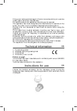 Preview for 11 page of Medicura m240N Instructions For Use Manual