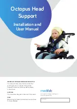 Preview for 1 page of Medifab JOSI-Manta Installation And User Manual