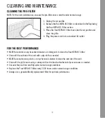 Preview for 9 page of Medify Air MA-50 Instruction Manual And  Warranty Information