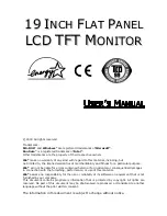 Предварительный просмотр 1 страницы Medion 19 INCH FLAT PANEL
LCD TFT MONITOR User Manual