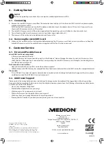 Предварительный просмотр 2 страницы Medion E89118 Quick Start Manual