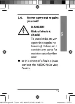 Preview for 72 page of Medion ENKHO TECH 161460.01 User Manual