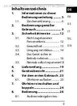 Предварительный просмотр 3 страницы Medion LIFE S62025 User Manual