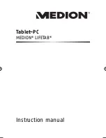 Medion Lifetab Instruction Manual предпросмотр