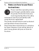 Предварительный просмотр 5 страницы Medion MD 90233 Instruction Manual