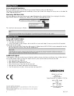 Предварительный просмотр 2 страницы Medion P89628 User Manual