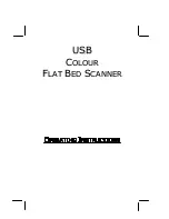 Предварительный просмотр 1 страницы Medion USB COLOUR FLAT BED SCANNER Operating Instructions Manual