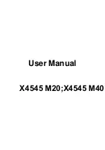 Предварительный просмотр 1 страницы Medion X4345 M20 User Manual