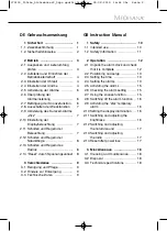 Preview for 2 page of Medisana 270103 Instruction Manual