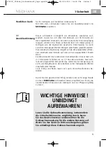 Preview for 9 page of Medisana 270103 Instruction Manual