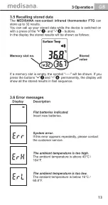 Preview for 13 page of Medisana 48620 Instruction Manual