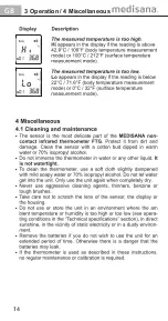 Preview for 14 page of Medisana 48620 Instruction Manual