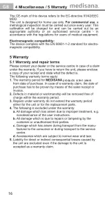 Preview for 16 page of Medisana 48620 Instruction Manual