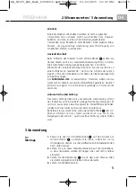 Предварительный просмотр 9 страницы Medisana 54105 Instruction Manual