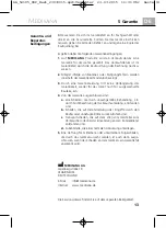 Preview for 17 page of Medisana 54105 Instruction Manual