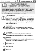 Preview for 7 page of Medisana 60052 Instruction Manual