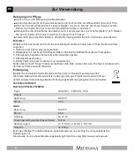 Preview for 8 page of Medisana 60086 Operating Instructions Manual