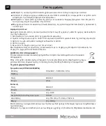 Preview for 62 page of Medisana 60086 Operating Instructions Manual