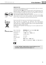 Preview for 9 page of Medisana 60202 Manual