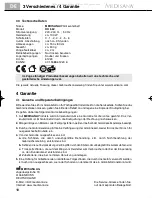 Preview for 10 page of Medisana 61220 Instruction Manual