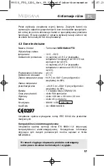 Предварительный просмотр 67 страницы Medisana 75611 Instruction Manual