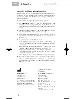 Предварительный просмотр 20 страницы Medisana 76120 FTN Instruction Manual