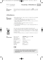 Preview for 19 page of Medisana 88211 Instruction Manual