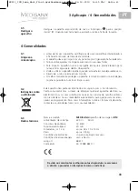 Preview for 47 page of Medisana 88211 Instruction Manual