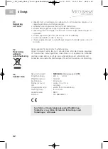 Preview for 68 page of Medisana 88211 Instruction Manual