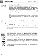 Предварительный просмотр 16 страницы Medisana 88322 Instruction Manual