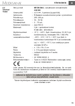 Предварительный просмотр 101 страницы Medisana 88322 Instruction Manual