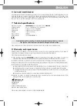 Preview for 9 page of Medisana 88552 Quick Start Manual